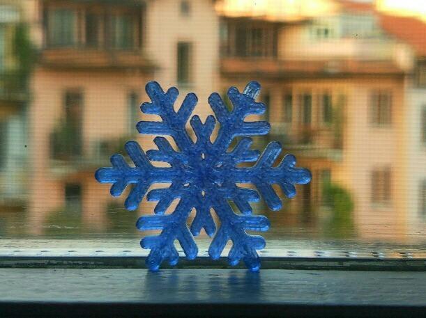 snowflake pendant - earring // fiocco di neve pendente - orecchino 