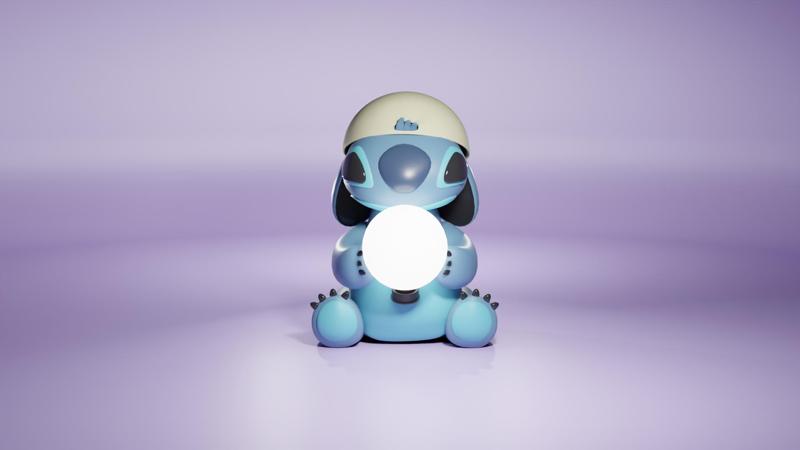 Stitch Disney Cap 3D Lamp