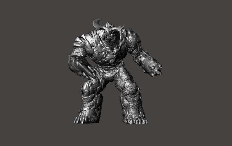 CYBERDEMON DOOM 2016 BOSS UAC TYRANT - EXTREME ULTRA DETAILED MESH - STL for 3D print