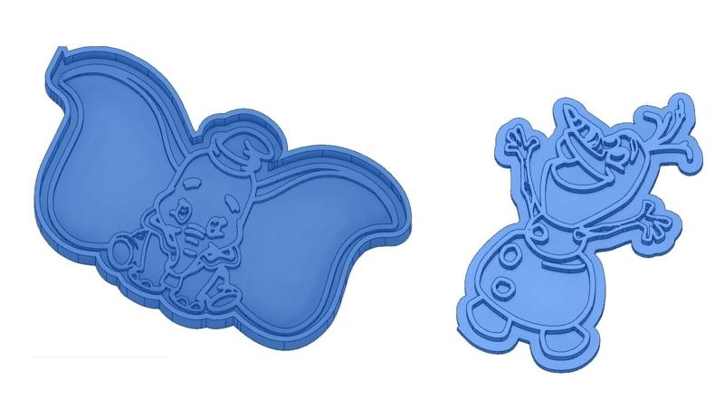 Biscuit Moulds - Disney - Princess - Mickey - Dingo - Bambi - The Lion King - Pinocchio - Pluto - Frozen - Dumbo - Cookie cutter - Cookie Cutter