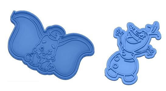 Biscuit Moulds - Disney - Princess - Mickey - Dingo - Bambi - The Lion King - Pinocchio - Pluto - Frozen - Dumbo - Cookie cutter - Cookie Cutter