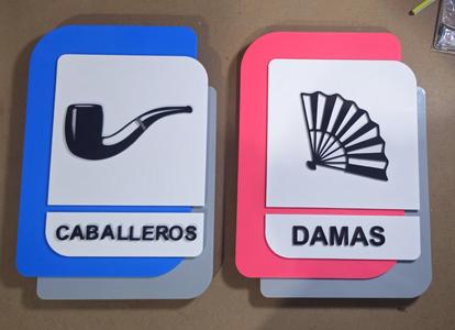 ACRYLIC BATHROOM SIGN