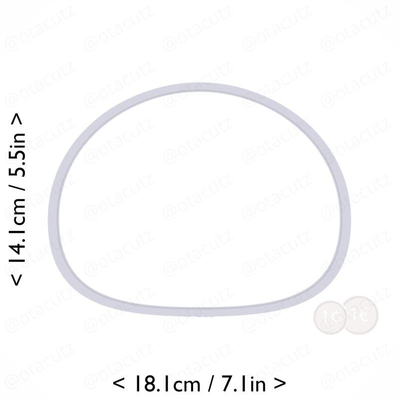 Mochi Cookie Cutter 6.75in / 17.1cm