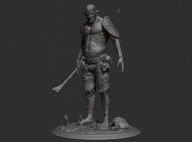 Cannibal tabletop figure
