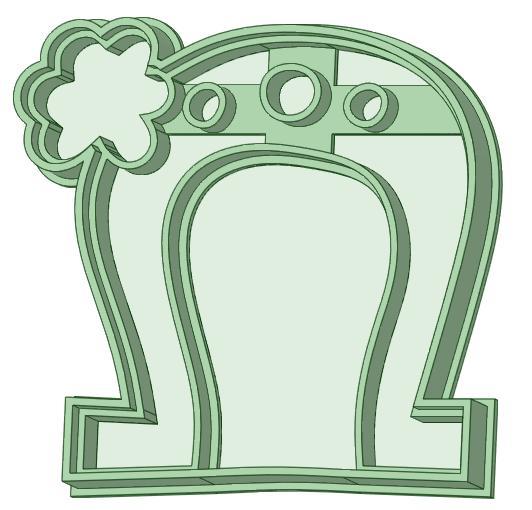 St. Patrick horseshoe cookie cutter