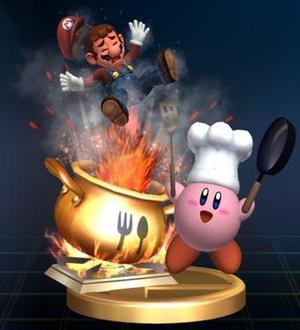 kirby smash a mario