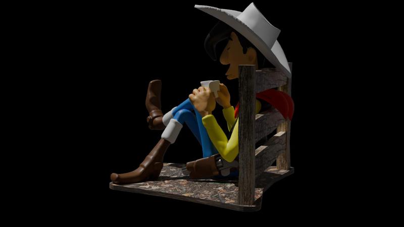 Lucky Luke - 3D Printable Model V2