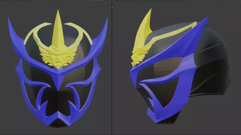 Kamen Rider Ibuki 3D printable helmat for cosplay