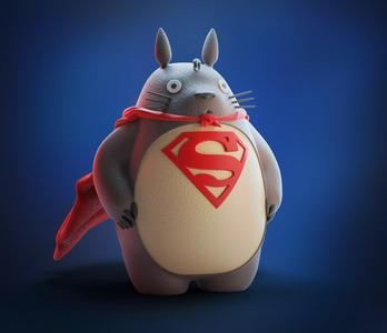 Super Totoro Heroic Ghibli Figure with Cape