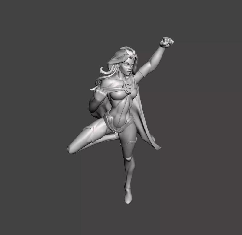 superwoman 3d model for 3d printing STL