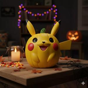 Pikachu Halloween Pumpkin Decor