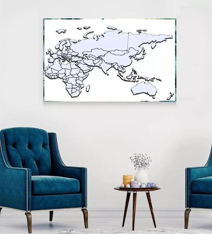 WORLD MAP FOR TRAVELLERS