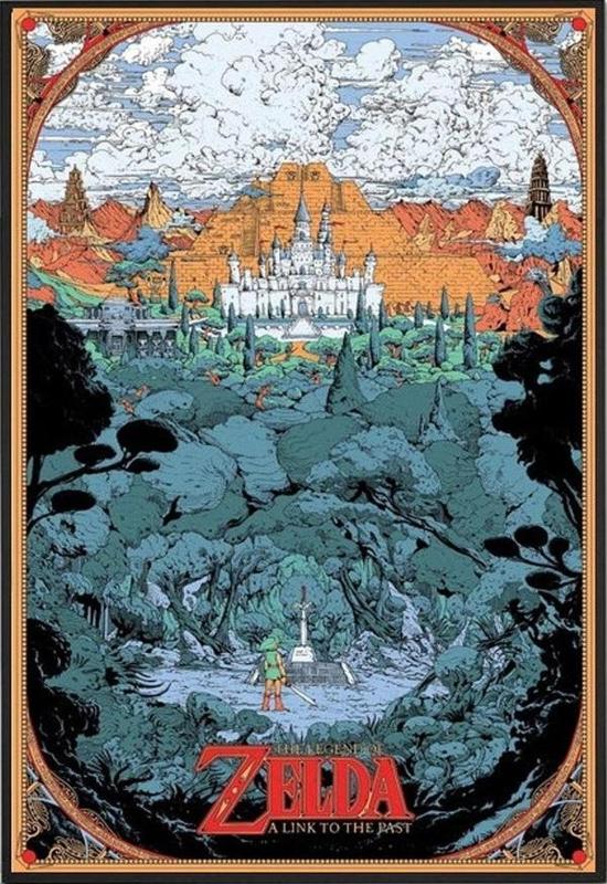 lithophane artwork Zelda LTTP nintendo