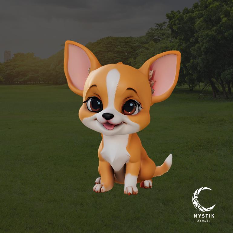 Chihuahua Chibi Dog - Mini and Adorable