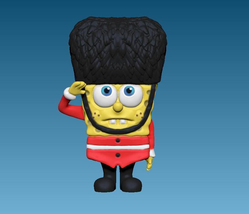 spongebob squarepants as royal guard from england for the Halloween