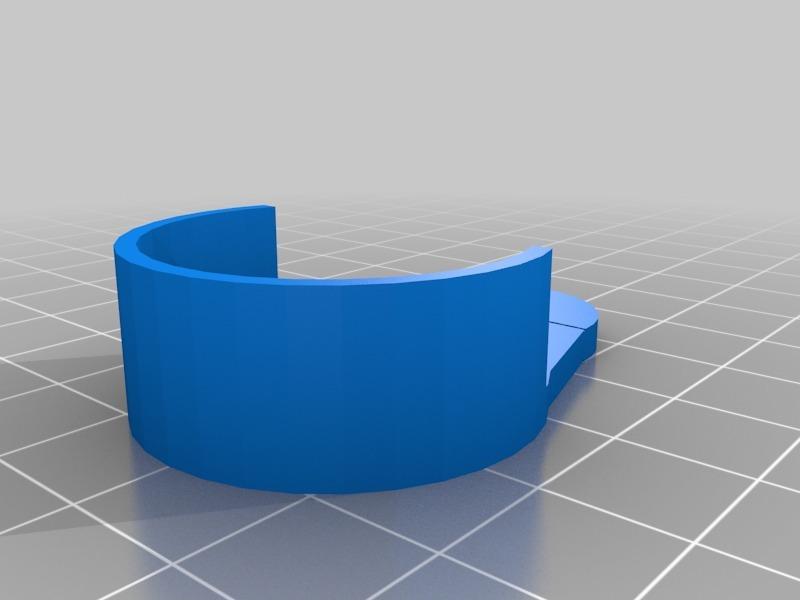 Fixation murale barre rideau de douche diam. 28mm.