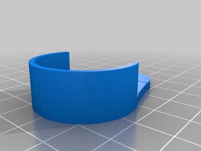 Fixation murale barre rideau de douche diam. 28mm.