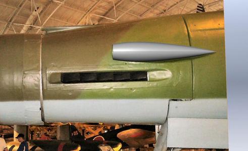 Do-335 Front Air intake - For Lanyu model, about 1/14.68 scale