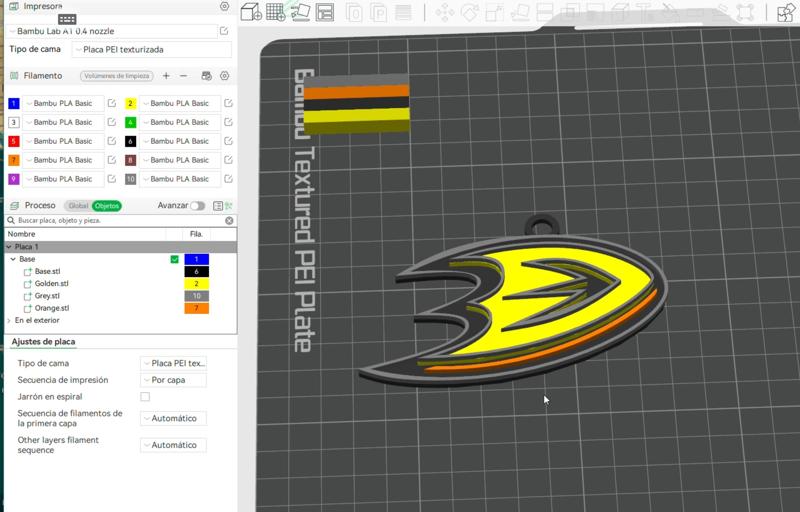 NHL anaheim ducks keychain shield