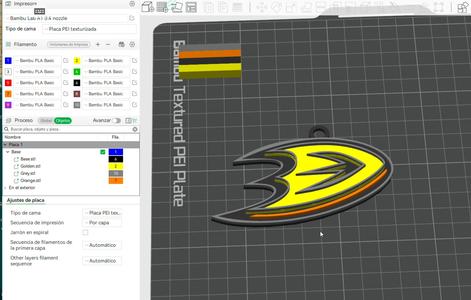 NHL anaheim ducks keychain shield