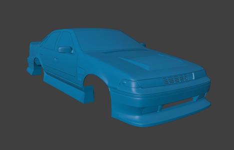 RC BODY 1988 NISSAN CEFIRO A31 1/10 3D PRINT STL
