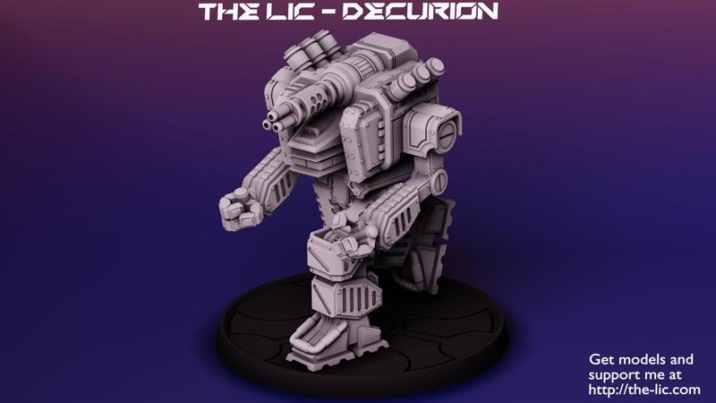 The LIC - Decurion 50 ton Medium mech