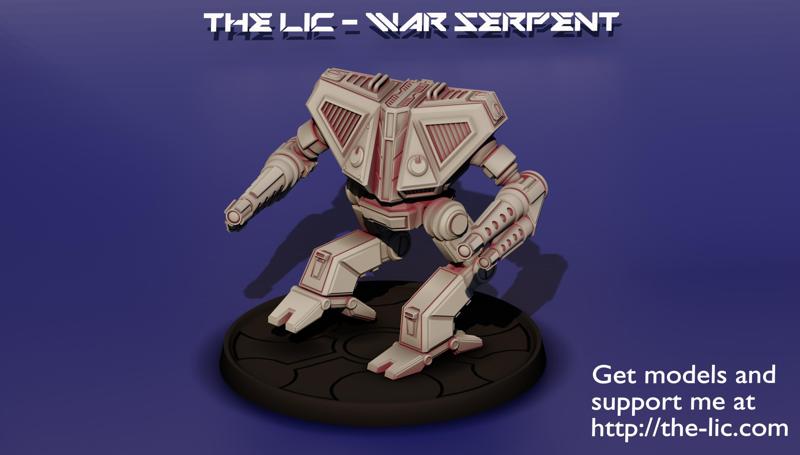 The LIC - War Serpent 40 ton Medium Mech