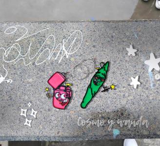 shared keychain of cosmo and Wanda from the magic godfathers