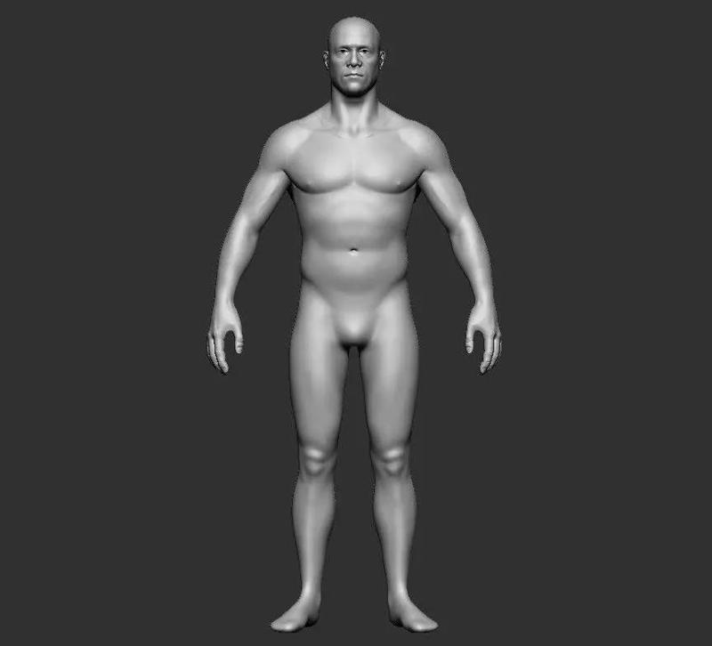 BASE MESH MALE BODY 2
