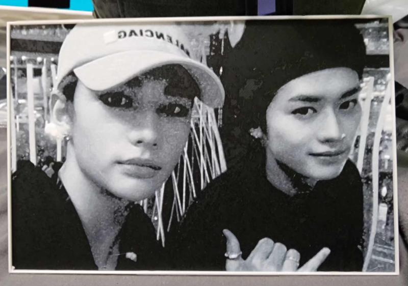 Stray Kids Lee Know and Hyunjin Hueforge with Frame