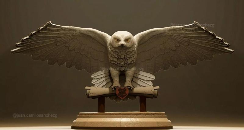 HEDWING HARRY POTTER ESCULPTURE COLLECTIBLE