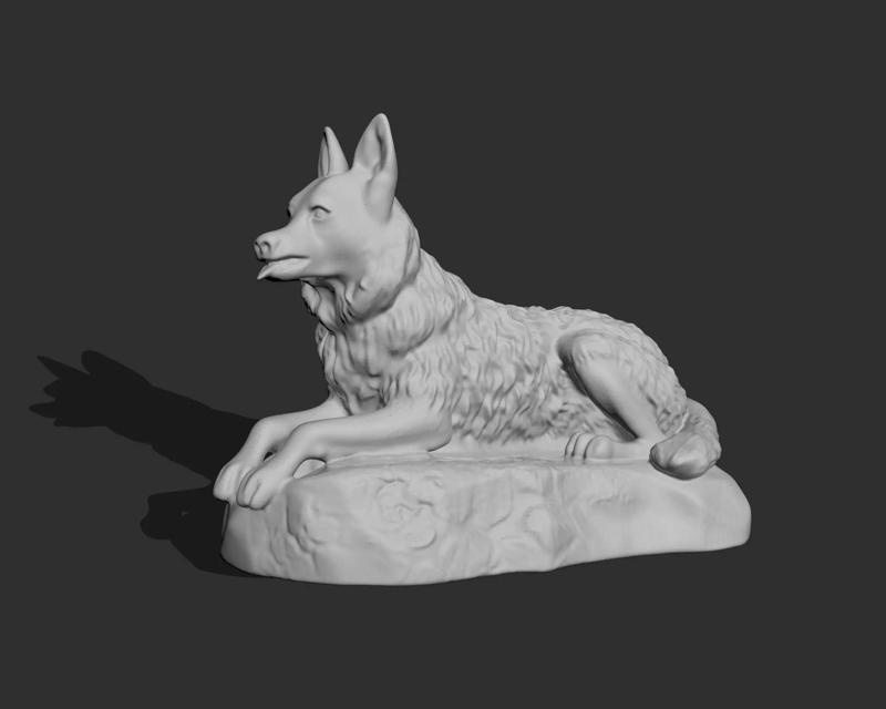 GERMAN SHEPHERD DOG BUST