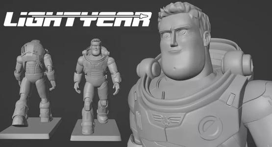 Buzz Lightyear Statue 3dprint