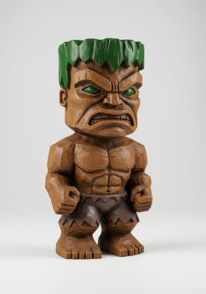 Marvel Hulk tiki statue