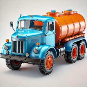 Vintage Fuel Truck  3D Printable Model