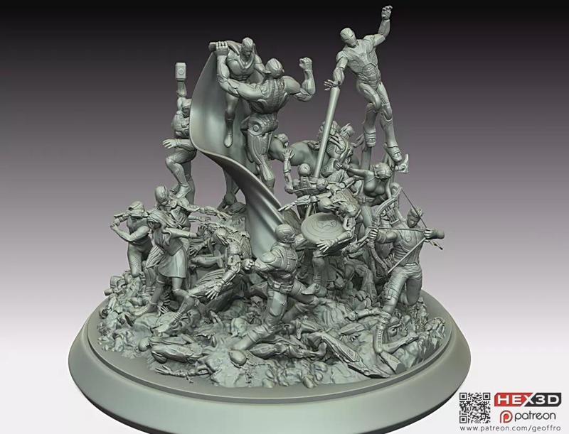 Avengers Age of Ultron Diorama