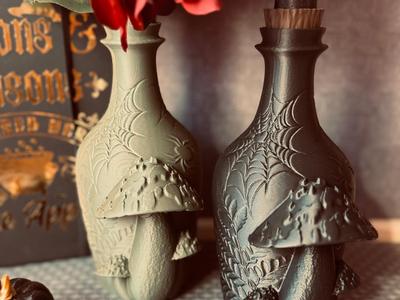Gothic Potion Bottle for Vase & Candle Holder