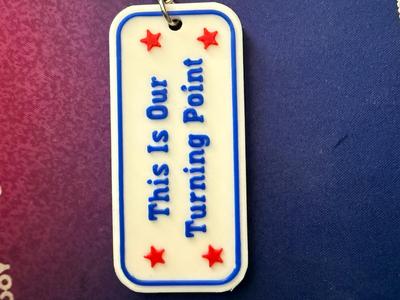 Turning point keychain