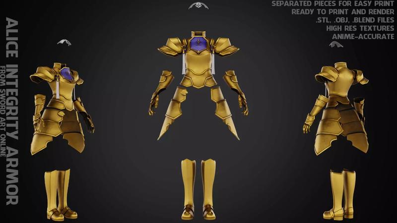 Sword Art Online Alice Integrity Armor for Cosplay