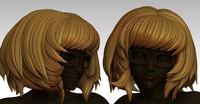 3D Hairstyles for girl V26
