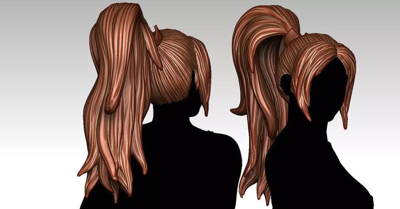 3D Hairstyles for girl V42