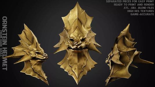 Darsk Souls Ornstein Dragon Slayer Helmet for Cosplay