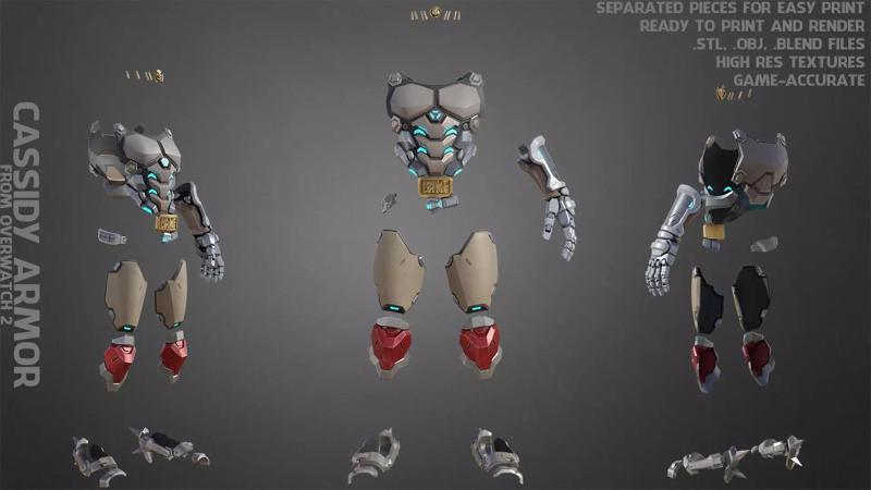 Overwatch 2 Cassidy Armor for Cosplay