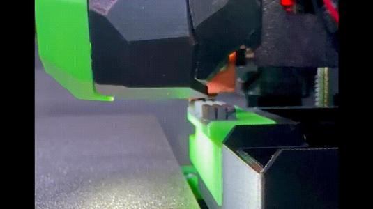 Ultimate Voron Trident Nozzle Scrubber with Bucket