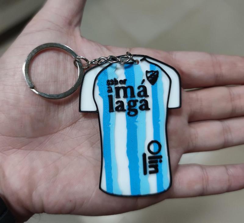 Llavero de la camiseta del Málaga