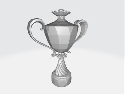 Flower Cup Trophy Mario Kart Lowpoly
