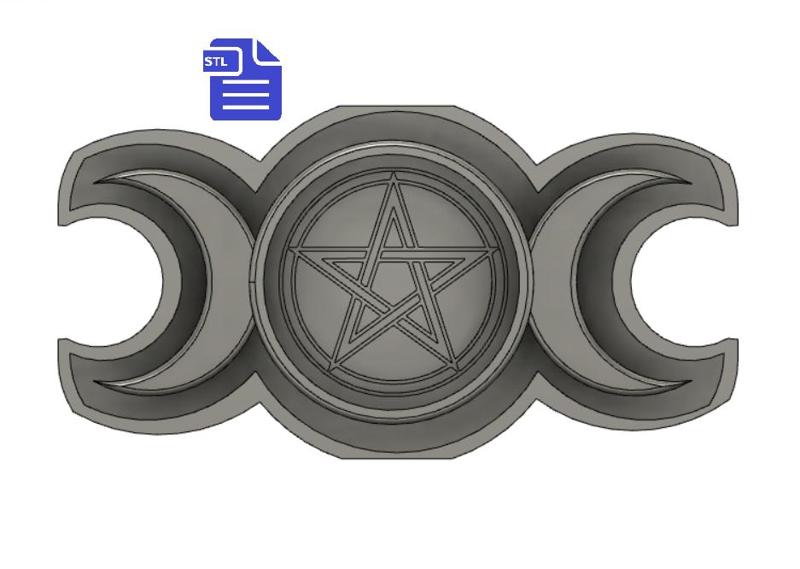 Triple Moon Dish Silicone Mold Tray