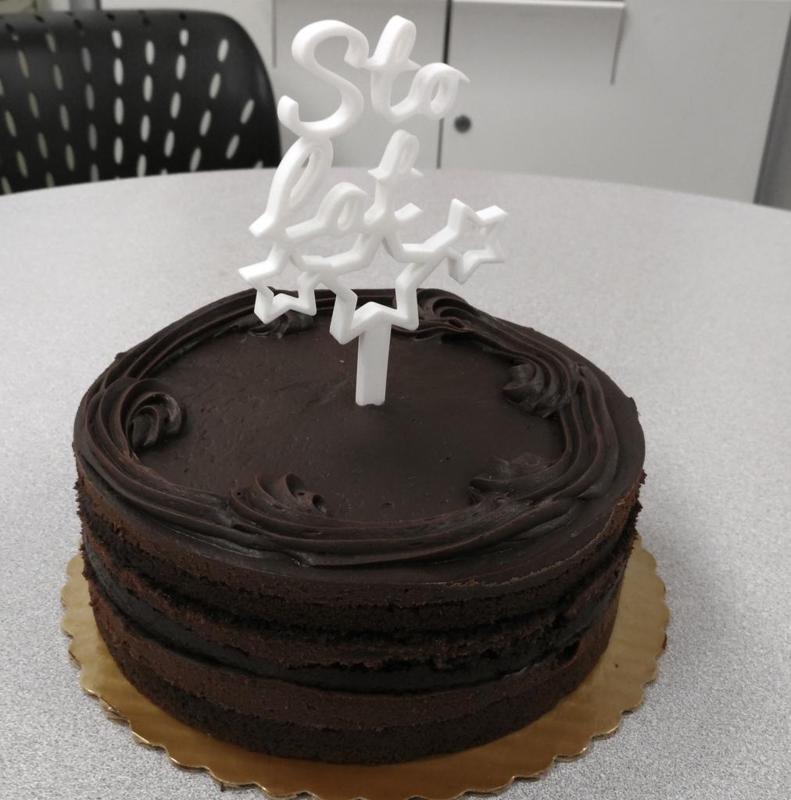 Sto Lat Birthday Cake Topper Decoration