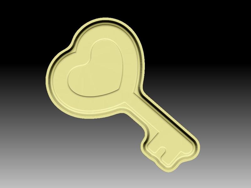 HEART KEY BATH BOMB MOLD