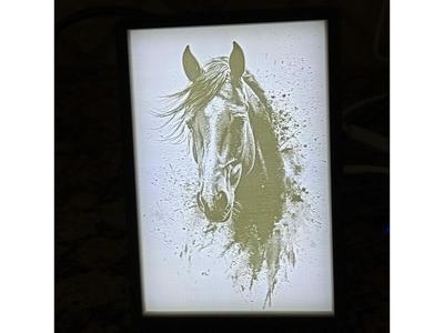 Horse Lithophane